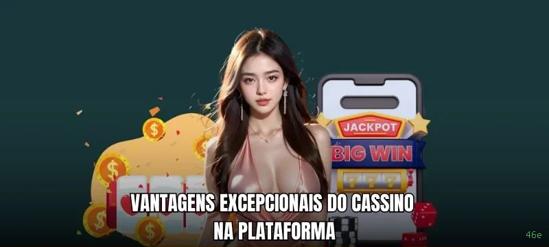 Imagem promocional do cassino online da 46e mostrando jogos ao vivo